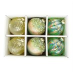 Üveg gömb 8cm hagyma alakú - Arany S/6