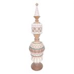 Cukormázas sütitorony glitteres poly 26x26x108cm