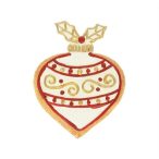   Mézeskalács karácsonyfadísz, öntapadós poly 6,2x1x7,9cm