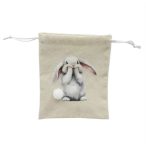 Tasak textil nyúllal 13x16x0,4cm - Natúr