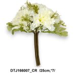 Szegfű köteg 25cm x7 - Krém