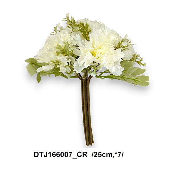 Szegfű köteg 25cm x7 - Krém