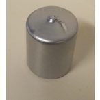 Henger gyertya metál ezüst 40x60mm