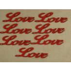 Piros fa love 8x2,5cm 7db/csomag