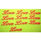 Piros fa love 10db/csomag 6x2cm