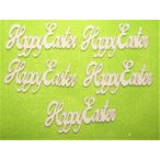 Fehér fa Happy easter 5db/csomag 7x3,5cm