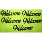 Fekete fa Welcome 5db/csomag 10x3cm