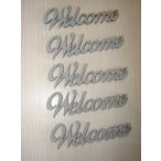 Szürke fa Welcome 5db/csomag 10x3cm