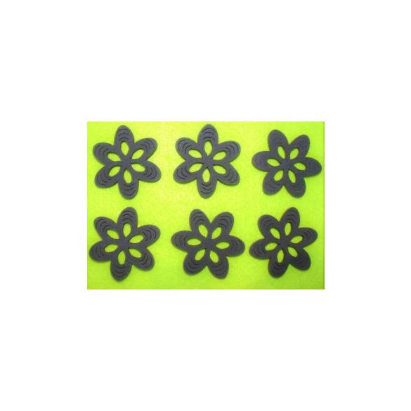 Fekete fa virág 6db/csomag 5cm