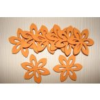 Narancssrga fa virág 5cm 8db/csomag