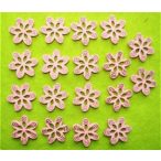 Rózsaszín fa virág 18 db/csomag 2,5x2,5cm