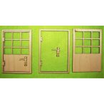 Natúr fa ajtó modern 2 szett/csomag 9x13 cm
