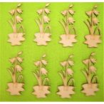 Natúr fa harang virág 8db/csomag 3x7cm