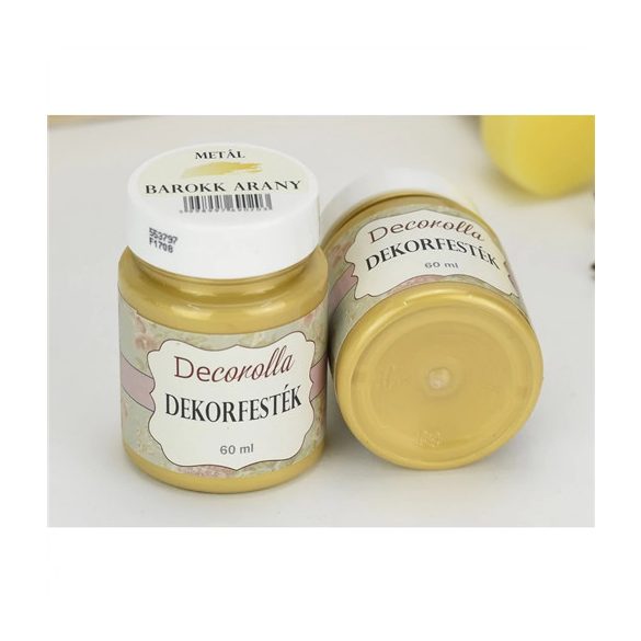 Metál akrilfesték 60ml - Barokarany