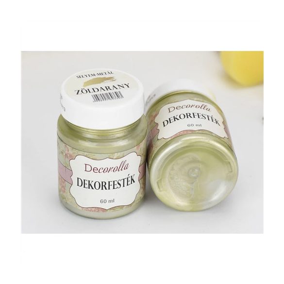 Metál akrilfesték 60ml - Zöldarany