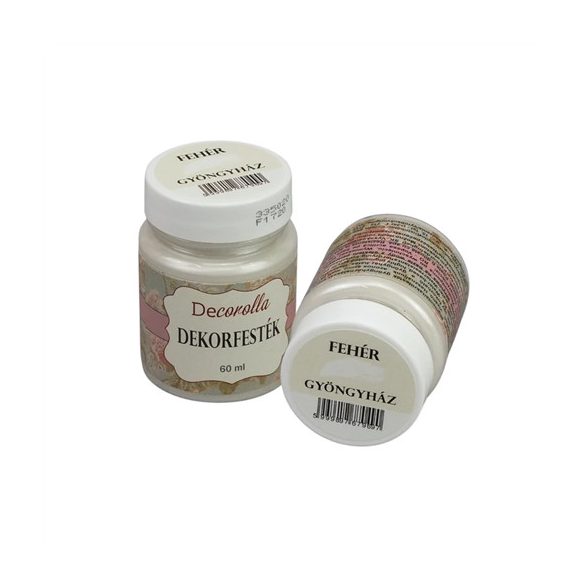 Dekorfesték 60ml - Gyöngyház fehér