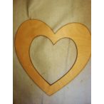 Fehér fa szív fényképkeret 40x39cm