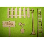 Natúr fa Tündérkert kellékek 5db/csomag 15cm