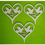 Fehér fa galamb gyűrűvel 10x10m 3db/csomag