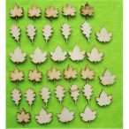 Natúr fa levél 3x3cm 33db/csomag