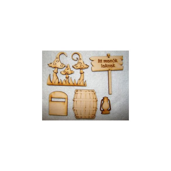 Natúr fa manólak kellékek 3-6cm 5db/csom