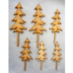 Natúr fa Hegyvidéki fenyők 2 szett 6db/csomag