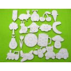 Fehér fa ovis jelek 20db/csomag 5cm vastagság 3mm