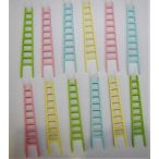 Színes fa Mini létra 12db/csomag 1,3x7cm