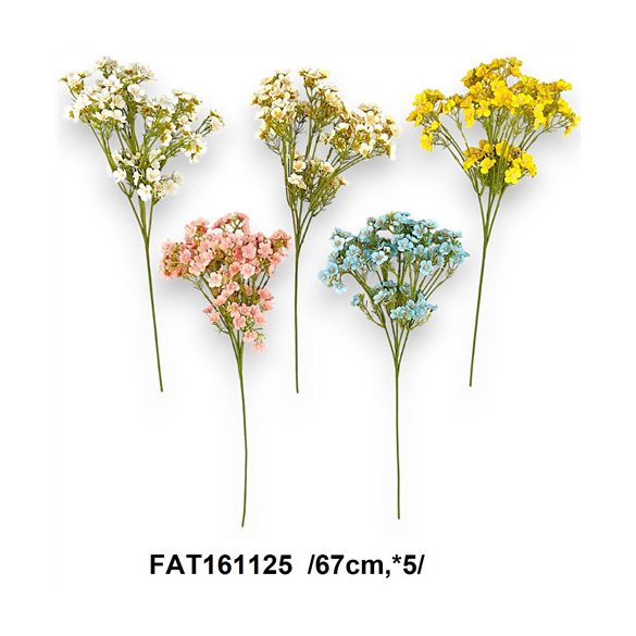 Kisvirágos ág 67cm x5 - Több színben