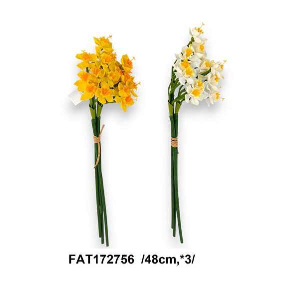 Nárcisz köteg 48cm x3 - 2féle