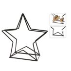 Tüzifa tároló csillag alak fém 64cm