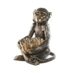 Figura majom poly 40x37x50cm - Natúr