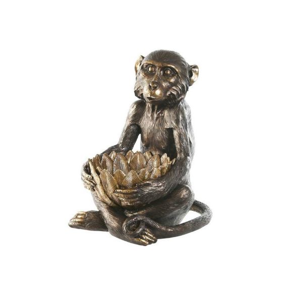 Figura majom poly 40x37x50cm - Natúr