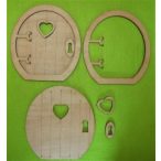 Natúr fa Tündér ajtó Dála 2szett/csomag 13x14cm