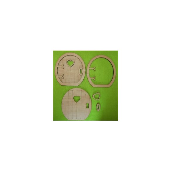 Natúr fa Tündér ajtó Dála 2szett/csomag 13x14cm