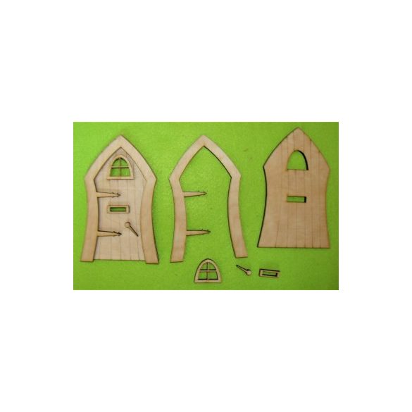 Natúr fa Tündér ajtó Lily 2 szett /csomag 13,5x8,5cm