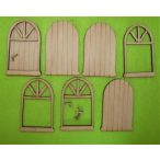Natúr fa Tündér ajtó keretes 4szett/csomag 5,5x8,5cm