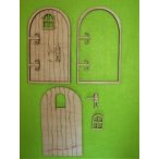 Natúr fa Tündér ajtó Ella 2szett/csomag 8x14cm