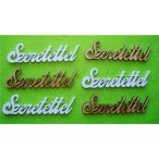Fehér és natúr fa Szeretettel 6db/csomag 9,5x3cm