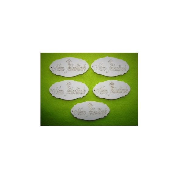 Fehér fa Nem feledünk ives 8x4cm 5db/csomag