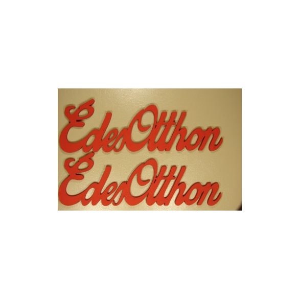 Piros fa édes otthon 15x5cm