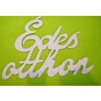 Fehér fa Édes otthon 1db/csomag 20x13cm