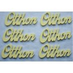 Citromsárga fa Otthon 9,5x4cm 6db/csomag