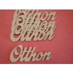 Fehér fa Otthon 9,5x4cm 4db/csomag
