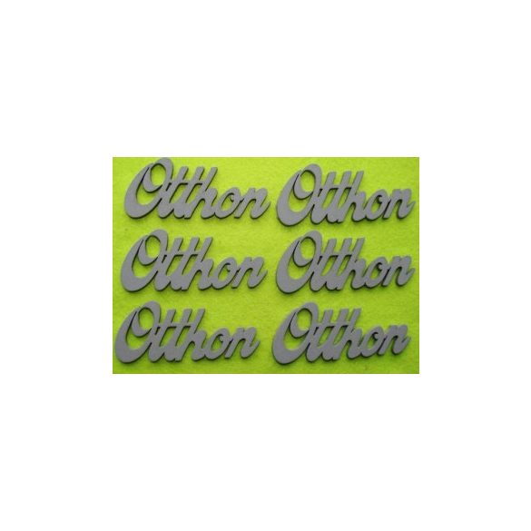 Szürke fa Otthon 6db/csomag 9,5x4cm