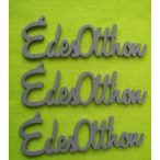 Szürke fa édes otthon 3db/csomag 15x5cm