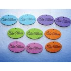 Színes fa Édes Otthon 10db/csomag 4x2,5cm