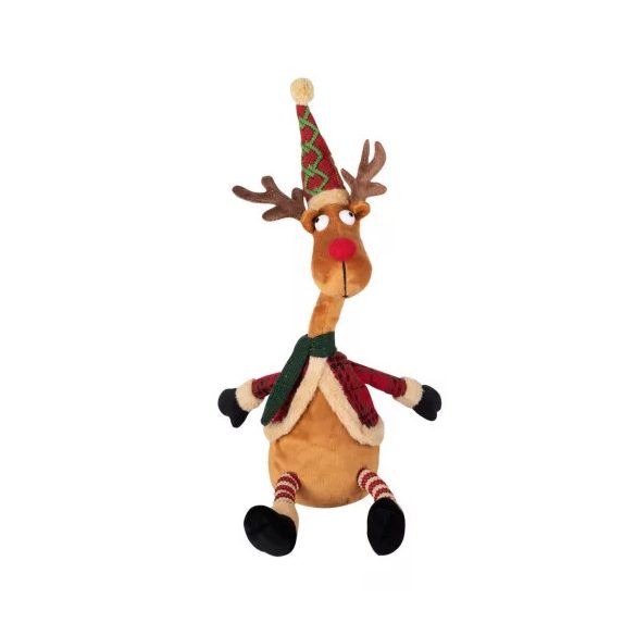 Rénszarvas éneklő 38cm (3x1,5V AA elem, nem tartozéka)