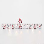 Adventi naptár 7 LED-es 9x34cm (beltéri)