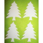 Fehér fa fenyő 4db/csomag 12,5x9,5cm